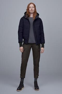 Chamarras Canada Goose Mujer Outlet - Savona Chaqueta De Bombardero Black Label Azules AP1985240